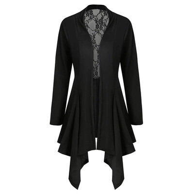 

Toponeto Womens Ladies Cardigan Solid Long Sleeve Lace Patchwork Coat Outerwear