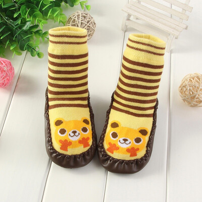 

Newborn Baby Cartoon Soft Soled Sock 5-18M Boys Girls Infant Toddler Anti-slip Floor Socks
