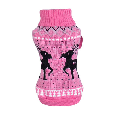 

Christmas Pet Sweater Dog Elk Print Soft Clothes Autumn And Winter Outfits Knitwear Puppy Sweater