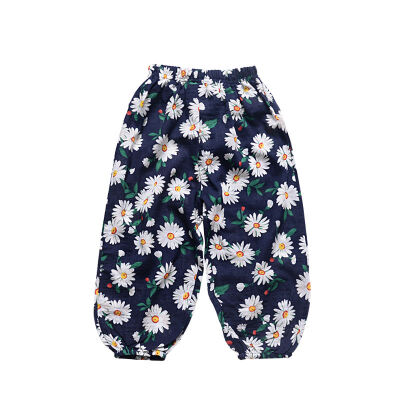 

2019 NEW Baby Girls Boys Summer Cotton Mosquito Bites Pants Sports Casual Toddler Floral Pattern Trousers