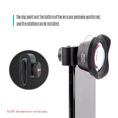 

Ulanzi PH-8151 65mm 4K HD Telephoto Lens Portrait Phone Telephoto Lens No Distortion with 17mm Clip for iPhone Max Xs X for Samsun