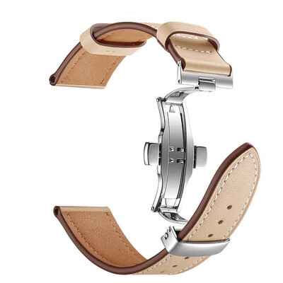 

〖Follure〗Butterfly buckle Leather Wrist Watch Strap Band For IWatch Apple Watch 42mm