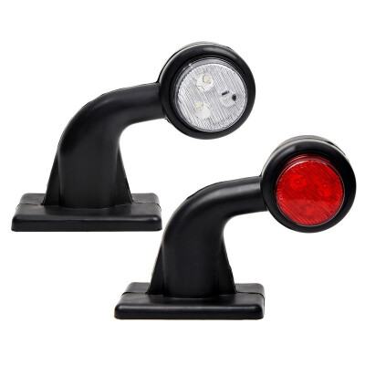 

24x Truck Trailer 12 LED 12V 24V Elbow Side Marker Light Indicator Lamp E Marked