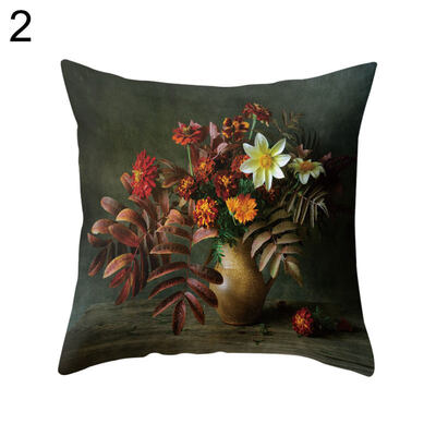 

Flower Vase Throw Pillow Case Cushion Cover Sofa Bedroom Car Cafe Office Decor