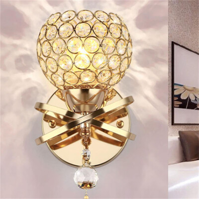 

AC 220V E14 Modern Crystal Wall Light Room Lamp Lighting Fixtures Home Decor