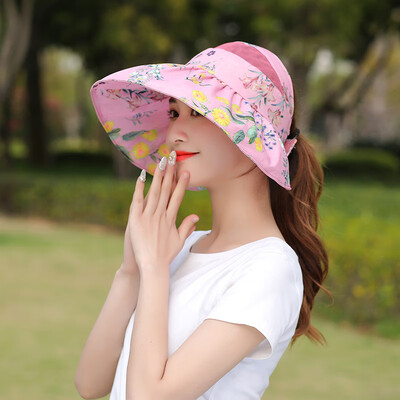 

Sunhat Female Sunscreen Outdoor Summer Korean Hat Sunshade Hat Anti-ultraviolet Folding Fashion Beach Hat