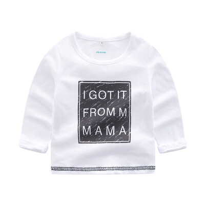 

Spring Autumn Children Infant Clothes Baby Boy Tees Long Sleeve Fashion Letter Print T-Shirts Kids Tops Casual Blouse Wear New