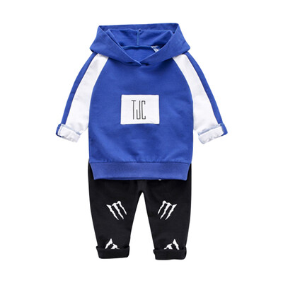 

autumn winter baby Boys clothes cotton Deer hoodie coat pants kids 2pcs suit baby boy clothing sets infant clothing