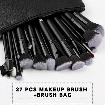 

27pcs Makeup Brush Set Foundation Brush Contour Brush Eyeshadow Brush Set With Pu Bag