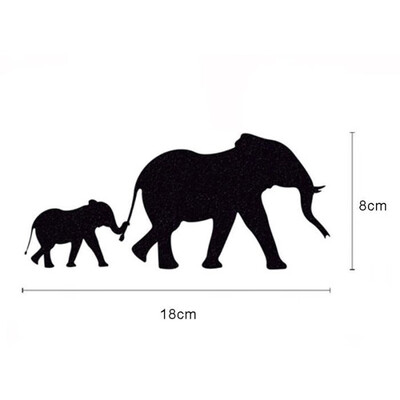 

Two Elephant Removable Wall Sticker Kids Nursery Baby Room Cartoon Decals DIY Home Decorative Wallpaper