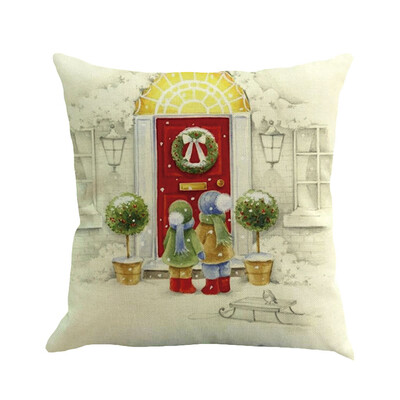 

Tailored Christmas Pillow Cover Pillowcases Decorative Sofa Cushion Cover 45x45cm