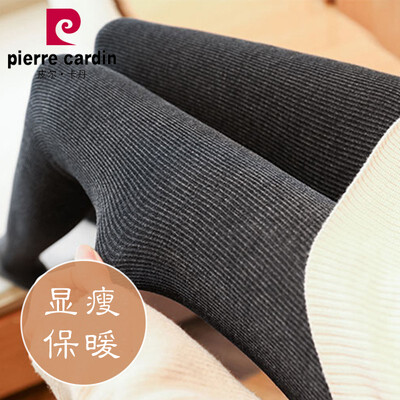 

Pierre Cardin pantyhose female 1500D cotton surface ash thick vertical stripes warm pantyhose hemp gray code
