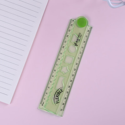 

Toponeto Clear Plastic Straight Ruler Plastic Measuring Tool for Student School Office