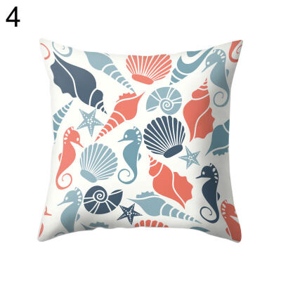 

Shell Wave Square Throw Pillow Protector Case Cushion Cover Bedding Articles