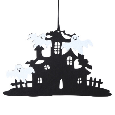 

Halloween Non-Woven Fabric Hanging Wall Decoration Bar Hanging Decor Accessories For Halloween Party