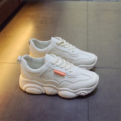 

2019 Women Shoes Autumn White Shoes Sneakers Women Fashion Brand Retro Platform Shoes Ladies Footwear Breathable Mesh Sneakers