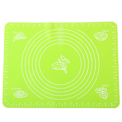

Toponeto With Scale Flour Pad Silicone Baking Tool Reusable Non-Stick Pastry Mat