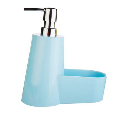 

2 in 1 Multifunctional Washing Sponge Storage Shelf Kitchen Bathroom Sink Detergent Soap Dispenser Storage Rack