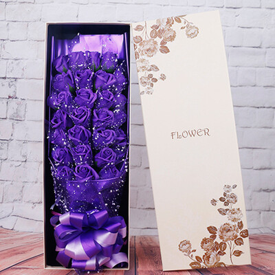 

Toponeto Soap Rose Flower Jewelry Storage Gifts Box Valentines Mothers Day Gift 33PcsBox