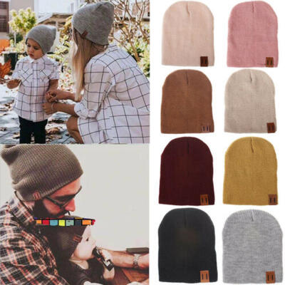 

UK Knitted Beanie Hat Winter Warm Unisex Mens Kids Baby Ladies Ski Skull Cap