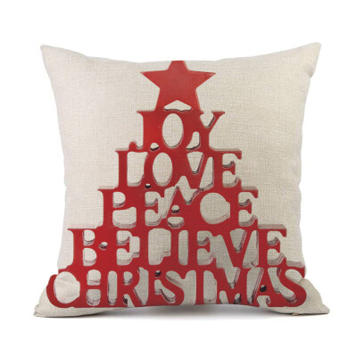 

Tailored Merry Christmas Cushion Cover Square Pillow Case Home Decor