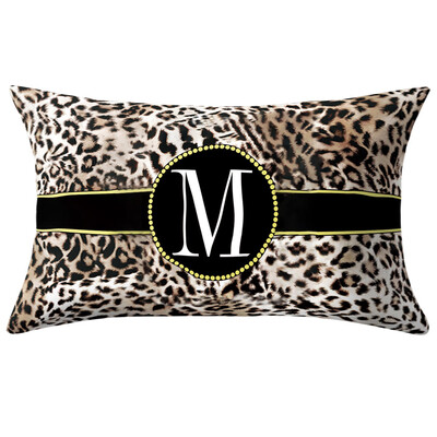

Toponeto English Alphabet Pillow Print Cushion Flower Pillowcase Cover Room Decoration