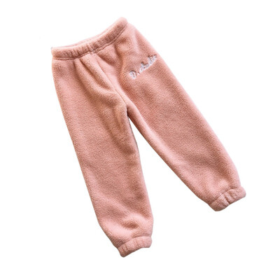 

Free Size Winter Warm Girls Long Pants Kids Coral Velvet Homehouse Pants Loose Casual Children Clothing Womens Wear