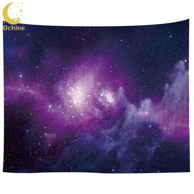 

OCHINE 150130cm Printed Home Tapestry Wall Hangings Mural Beach Towels Starry Sky Landscape Datura Shooting Props