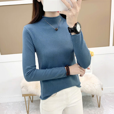 

Sweater Women Long Sleeve Turtleneck Winter Autumn Sweaters Solid Korean Fashion Female Pullover Jumper Truien Dames
