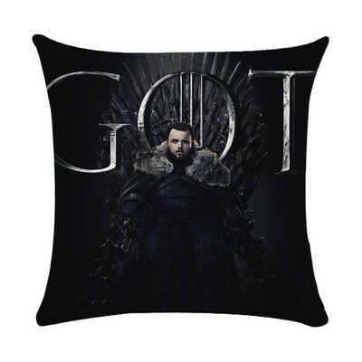 

18" Square Game of Thrones Cotton Linen Home Decorative Throw Pillow Case Cushion Cover 45cm45cm