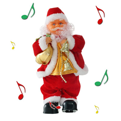 

Tailored Santa Claus Figure Singing Musical Santa Electric Toy Ornaments gift for Kids