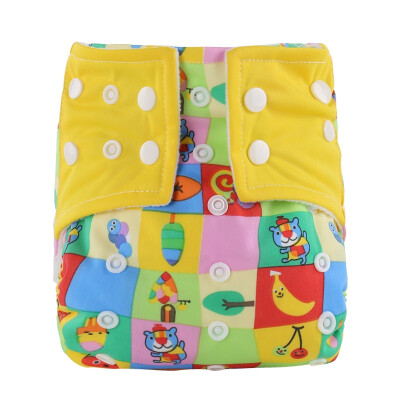 

5-15kg Washable Baby Cloth Diaper Cover Waterproof Cartoon Print Baby Diapers Reusable Cloth Nappy Suit