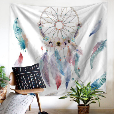 

Wall Hanging Dream Catcher Wall Tapestry Hippie Tapestry Colorful Tapestry Psychedelic Bohemian Feather Wall Tapestry