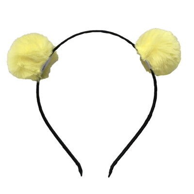 

Sweet Girls Beautiful Hairband Headpieces Rabbit Eears Plush Ball Hair Head Hoop Kids Hair Accessories Baby Tiara for Children