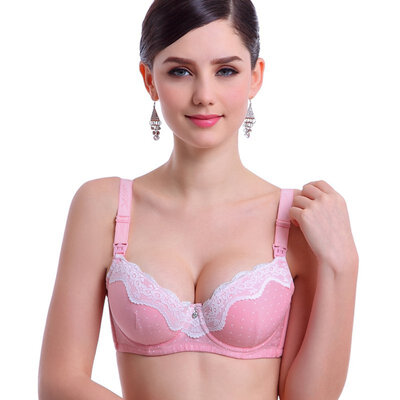 

Lace Patchwork Lingerie Bamboo Fiber Women Cotton Push Up Underwear Bra Women Underwire Back Closure Bra 34 Cup Female