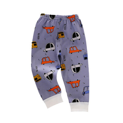 

Spring New Autumn Casual Fashion Long Johns Baby Cartoon Printing Cotton Trousers Kids Pants