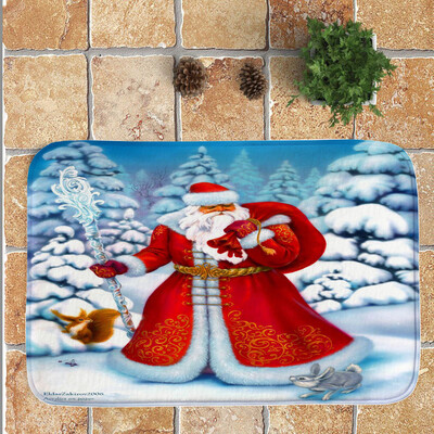 

Tailored Merry Christmas Welcome Doormats Indoor Home Carpets Decor 40x60CM