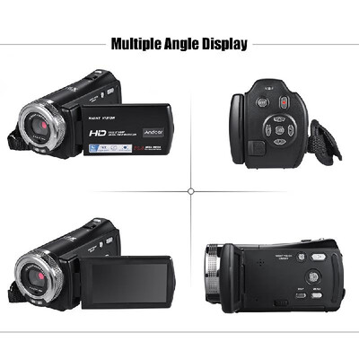 

Andoer V12 1080P Full HD 16X Digital Zoom Recording Video Camera Portable Camcorder with 30 Inch Rotatable LCD Screen Max 20 Meg