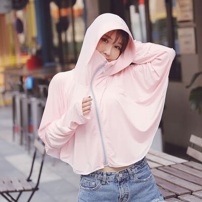 

Sunscreen women 2019 new ultra-thin summer UV fairy coat cycling short sunscreen cloak