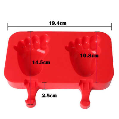 

Foot Oval Shape Silicone Ice Cream Chocolate Cake Popsicle Mold DIY Home Kitchen Freezer Ice Cream Maker