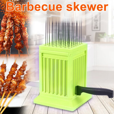 

49 Holes Meat Skewer Kebab Maker Box Machine Beef Meat Maker Grill Barbecue Kitchen Accessories BBQ Tools for Camping