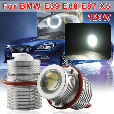 

High Power Error Free 120W 12LED Angel Eyes Halo Ring Light Bulb For BMW E39E60