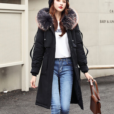 

Tailored Fashion Outerwear Long Sleeve Hooded Jackets Cotton-padded Pockets Bandage Coats