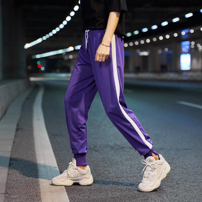 

Casual Sports Pants for Women Korean Joggers Sweatpants Spring Striped Woman Streetwear Harem Pants Harajuku Women Trousers