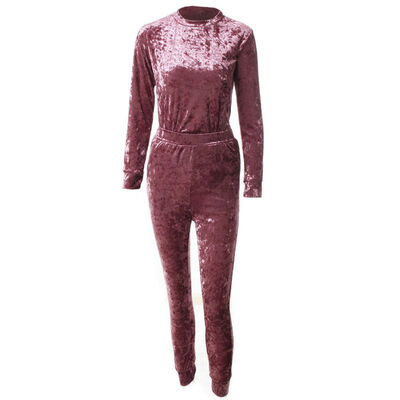 

19 new fashion suit sweater set summer Women Loose Simple Solid Color Round Collar Sweater Casual Slim Pants Two-Piece Suit