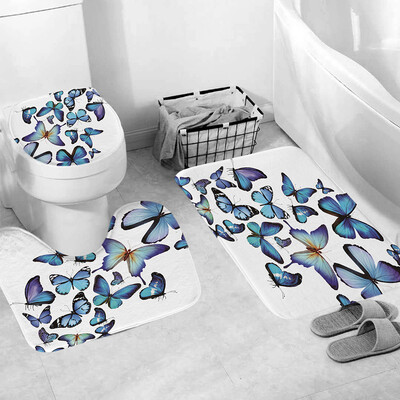 

〖Follure〗3pcs Non-Slip Fish Scale Bath Mat Bathroom Kitchen Carpet Doormats Decor