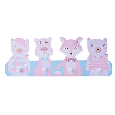 

Home Decoration Handmade Children Room Wall Hanging Cute Concise Cloth Hat Wall Mounted Rack Storage Rack