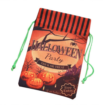 

Tote Bag Children Pumpkin Handbags Gift Bunch Mouth Candy Halloween Bag Holiday Show Drawstring Bag