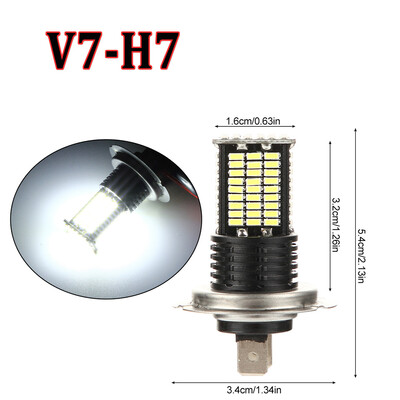 

Waterproof IP68 2pcs H7 Car Fog Lights Bulb Lamp 3030SMD 3200LM 6000K 12V-24V