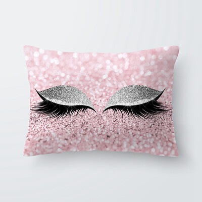 

Various Fashion Eyelash Hug Pillowcase Soft Velvet Cushion Cover Bedroom Sofa Decoration Pillow Cases